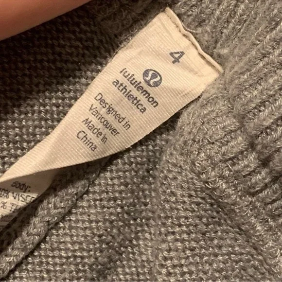 Lululemon Sweet Savasana Heathered Grey Sweater Pant - Picture 5 of 7